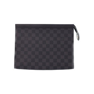 Louis Vuitton Graphite Black Pochette Bag MM Shoulder Voyage Damier